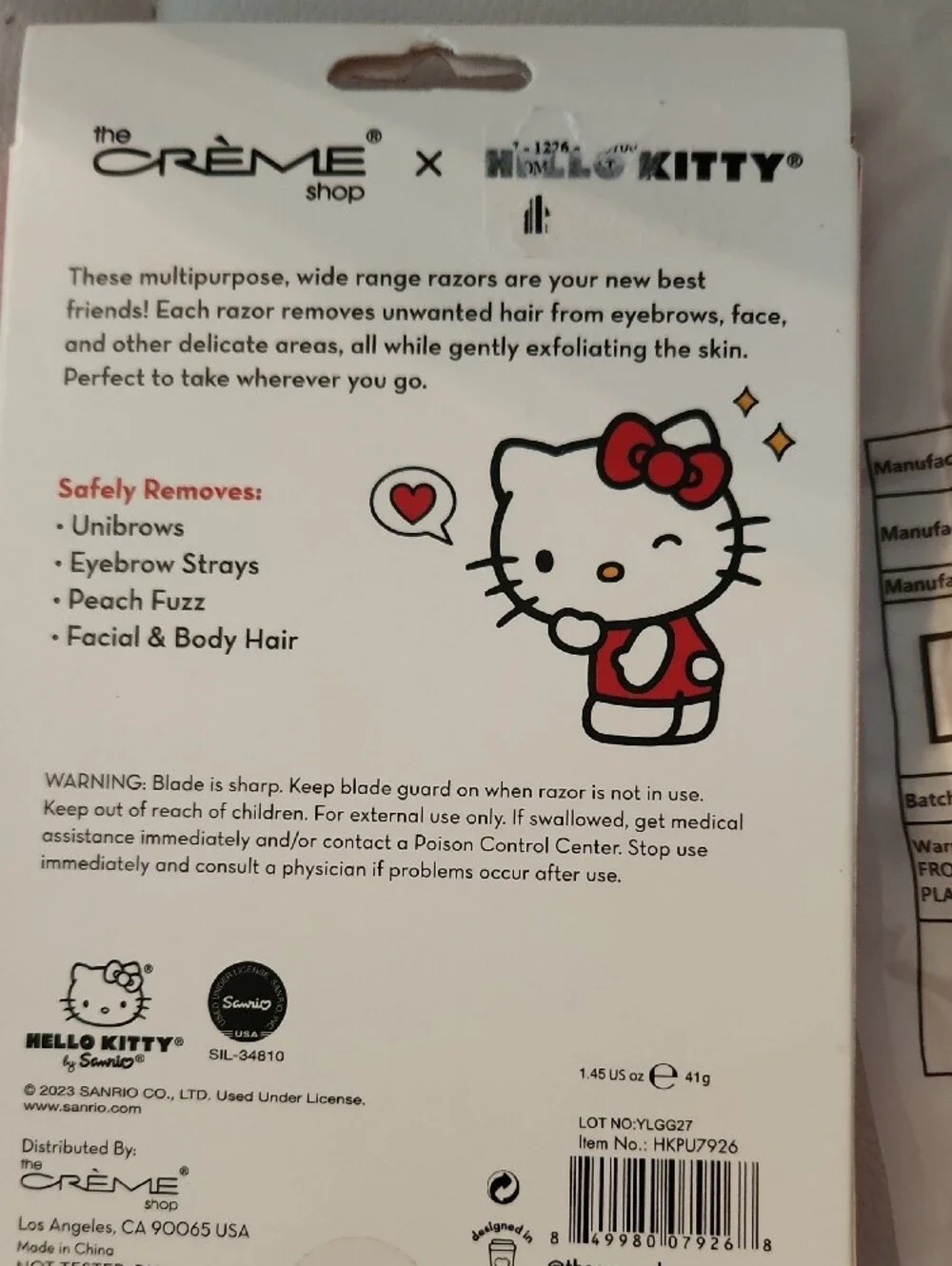 Hello Kitty White & Pink Samsung Galaxy S22+ Case & HELLO KITTY RAZORS